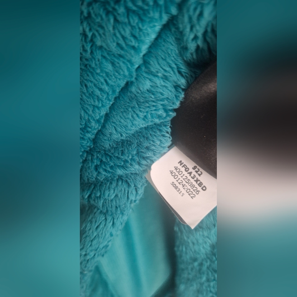 The North Face Turquoise Fleece Full Zip Jacket Porcelain Green M WINTER OUTDOO - Picture 4 of 11